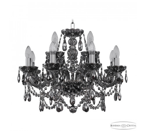 Подвесная люстра Bohemia Ivele Crystal 1411/8+4/195 Ni M731 Подвесная люстра Bohemia Ivele Crystal 1411/8+4/195 Ni M731