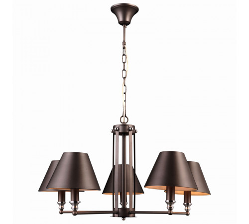 Подвесная люстра Natali Kovaltseva Marquis 81000-5C GRAY BRASS