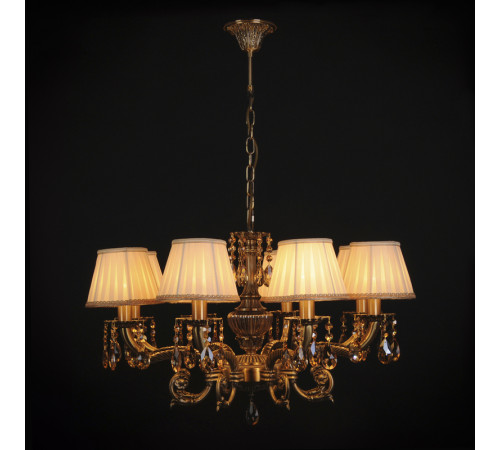 Подвесная люстра Abrasax Sylvia L.8110-8BR CRISTAL-SHADE Подвесная люстра Abrasax Sylvia L.8110-8BR CRISTAL-SHADE
