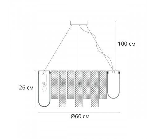 Подвесная люстра Arte Lamp Denebola A4074LM-10CC Подвесная люстра Arte Lamp Denebola A4074LM-10CC