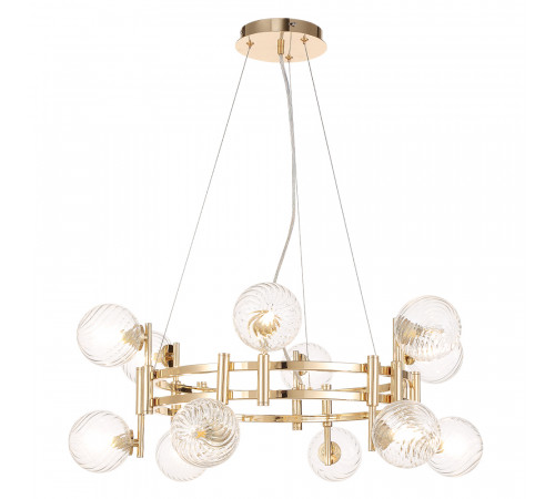 Подвесная люстра Crystal Lux LUXURY SP12 GOLD