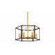 Подвесная люстра Lumina Deco Lorton LDP 1142-6 BK+MD