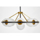 Подвесная люстра Lumina Deco Donzano LDP 8034-9 BK+WT