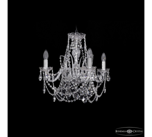 Подвесная люстра Bohemia Ivele Crystal 1411/4/160 Ni Подвесная люстра Bohemia Ivele Crystal 1411/4/160 Ni
