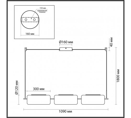 Подвесная люстра Odeon Light Kavia 5003/30L Подвесная люстра Odeon Light Kavia 5003/30L