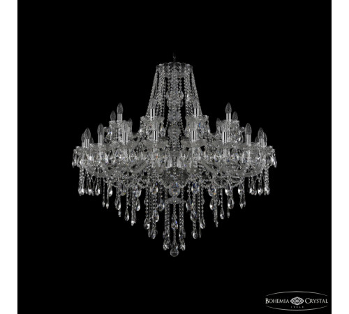 Подвесная люстра Bohemia Ivele Crystal 1415/20+10/400 Ni Подвесная люстра Bohemia Ivele Crystal 1415/20+10/400 Ni