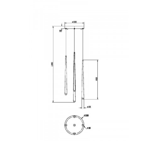 Подвесная люстра Maytoni Cascade MOD132PL-L30BSK