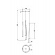 Подвесная люстра Maytoni Cascade MOD132PL-L30BSK