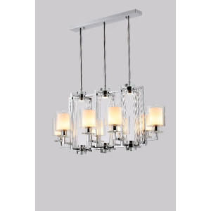 Подвесная люстра iLamp King RM6201-8P CR+CL