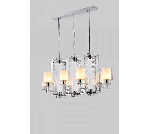 Подвесная люстра iLamp King RM6201-8P CR+CL Подвесная люстра iLamp King RM6201-8P CR+CL