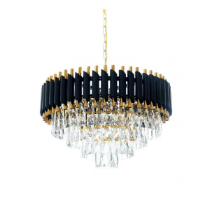 Подвесная люстра Lumina Deco Funneli LDP 6003-550 BK+F.GD