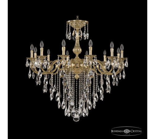 Подвесная люстра Bohemia Ivele Crystal Verona 72101/12/360 B G Подвесная люстра Bohemia Ivele Crystal Verona 72101/12/360 B G