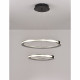Подвесная люстра iLedex Vision 9225-6+4SD GR+BK