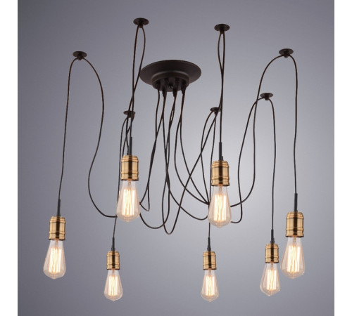 Подвесная люстра Arte Lamp Mazzetto A4290SP-7BK Подвесная люстра Arte Lamp Mazzetto A4290SP-7BK