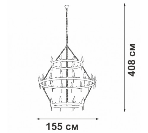 Подвесная люстра Vitaluce V1872-7/16+8+8 Подвесная люстра Vitaluce V1872-7/16+8+8