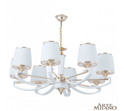 Подвесная люстра Arte Milano Florentia-2457 302457/8 Wh/Gd