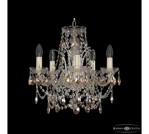 Подвесная люстра Bohemia Ivele Crystal 1411/5/141 G K721 Подвесная люстра Bohemia Ivele Crystal 1411/5/141 G K721