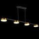 Подвесная люстра Natali Kovaltseva LED LAMPS 81101/4C GOLD BLACK