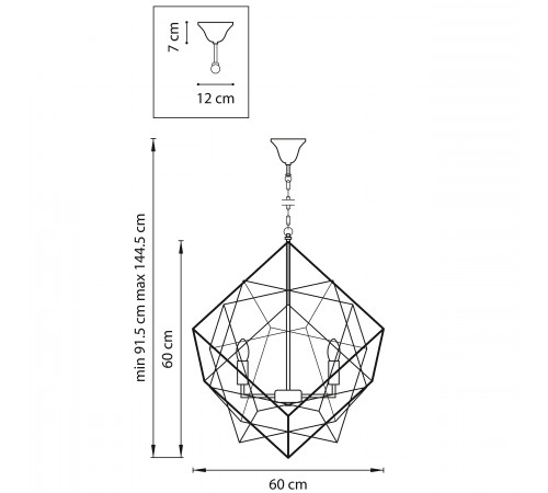 Подвесная люстра Lightstar Gabbia 732267 Подвесная люстра Lightstar Gabbia 732267