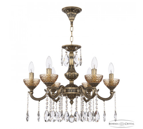 Подвесная люстра Bohemia Ivele Crystal AL78101/6/175 A AGB P Amber/M-1F