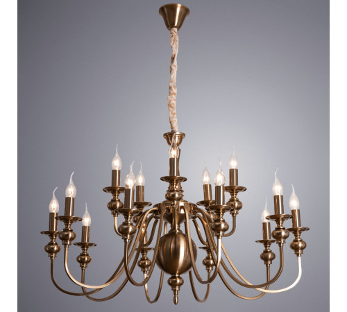 Подвесная люстра Arte Lamp Passoni A6097LM-15PB Подвесная люстра Arte Lamp Passoni A6097LM-15PB