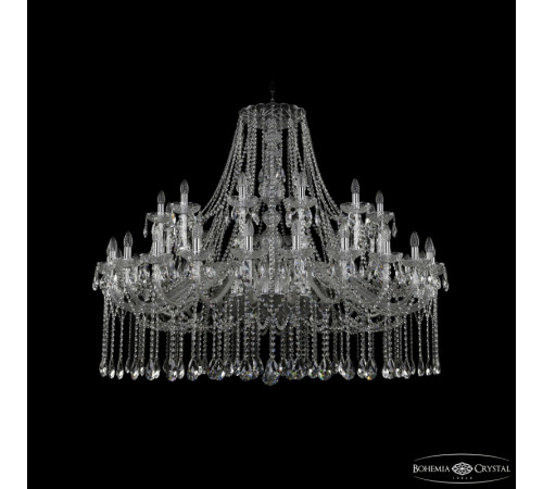 Подвесная люстра Bohemia Ivele Crystal 1413/24+12/530 Ni