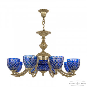 Подвесная люстра Bohemia Ivele Crystal Verona 72211P/8/210 G P1 U Clear-Blue/H-1J