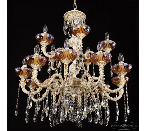 Подвесная люстра Bohemia Ivele Crystal AL79101/10+5/250/2D A WMG P Shampan/M-1G Подвесная люстра Bohemia Ivele Crystal AL79101/10+5/250/2D A WMG P Shampan/M-1G