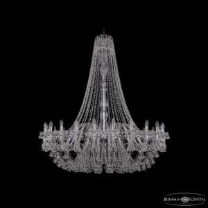 Подвесная люстра Bohemia Ivele Crystal 1409/24/530/h-160 Ni
