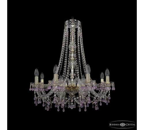 Подвесная люстра Bohemia Ivele Crystal 1410/8/240/h-74 G V7010 Подвесная люстра Bohemia Ivele Crystal 1410/8/240/h-74 G V7010