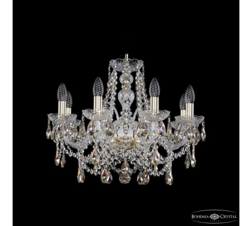 Подвесная люстра Bohemia Ivele Crystal 1411/8/195 G K801 Подвесная люстра Bohemia Ivele Crystal 1411/8/195 G K801