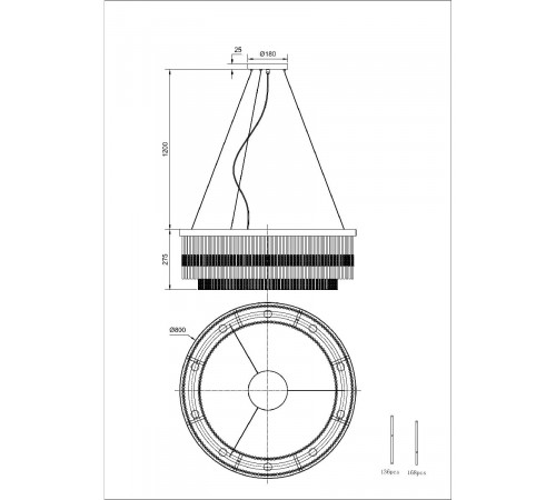 Подвесная люстра Divinare Brillante 6813/17 LM-10 Подвесная люстра Divinare Brillante 6813/17 LM-10