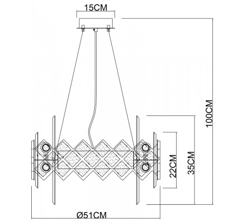 Подвесная люстра Arte Lamp Amelia A1039SP-10BK Подвесная люстра Arte Lamp Amelia A1039SP-10BK