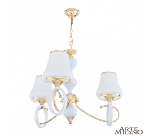 Подвесная люстра Arte Milano Florentia-2387 302387/3 Wh/Gd Подвесная люстра Arte Milano Florentia-2387 302387/3 Wh/Gd