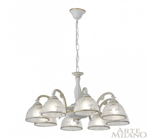Подвесная люстра Arte Milano 349737/8 WT+G Подвесная люстра Arte Milano 349737/8 WT+G