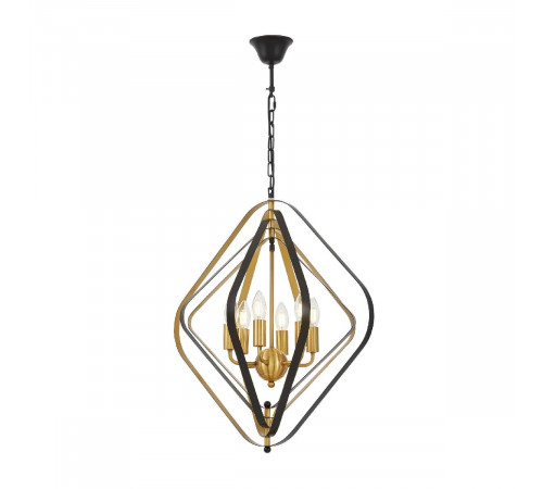 Подвесная люстра Lumina Deco Crulia LDP 8005-6 BK+MD Подвесная люстра Lumina Deco Crulia LDP 8005-6 BK+MD