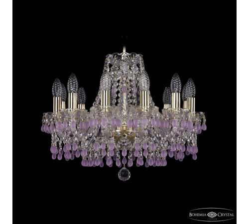 Подвесная люстра Bohemia Ivele Crystal 1410/12/160 G V7010 Подвесная люстра Bohemia Ivele Crystal 1410/12/160 G V7010