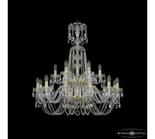 Подвесная люстра Bohemia Ivele Crystal 1402/12+6/300/XL-91/2d G