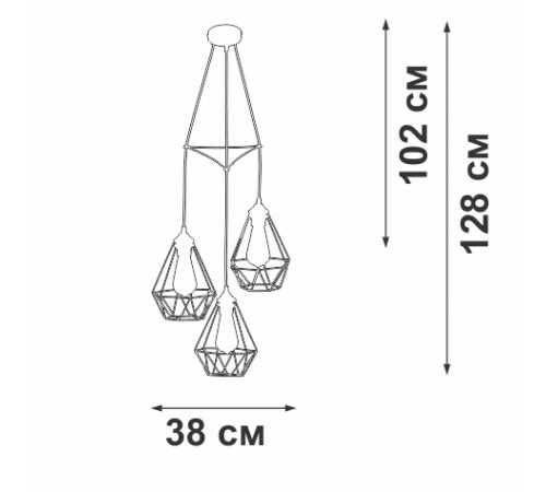 Подвесная люстра Vitaluce V28030-1/3S Подвесная люстра Vitaluce V28030-1/3S