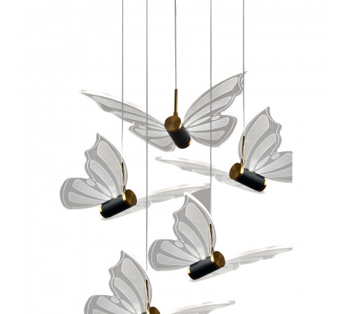 Подвесная люстра Natali Kovaltseva Butterflies LED LAMPS 81364 GOLD Подвесная люстра Natali Kovaltseva Butterflies LED LAMPS 81364 GOLD