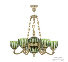 Подвесная люстра Bohemia Ivele Crystal Verona 72009P/6/175 GW P1 U Clear-Green/H-1H FA10S