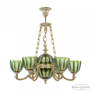 Подвесная люстра Bohemia Ivele Crystal Verona 72009P/6/175 GW P1 U Clear-Green/H-1H FA10S