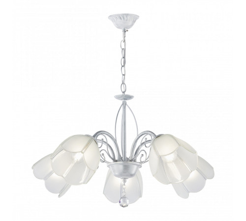 Подвесная люстра Arte Milano Amalfi 332656/5 WT+SL Подвесная люстра Arte Milano Amalfi 332656/5 WT+SL
