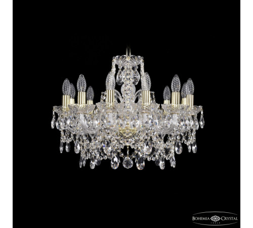 Подвесная люстра Bohemia Ivele Crystal 1411/12/195 G Подвесная люстра Bohemia Ivele Crystal 1411/12/195 G