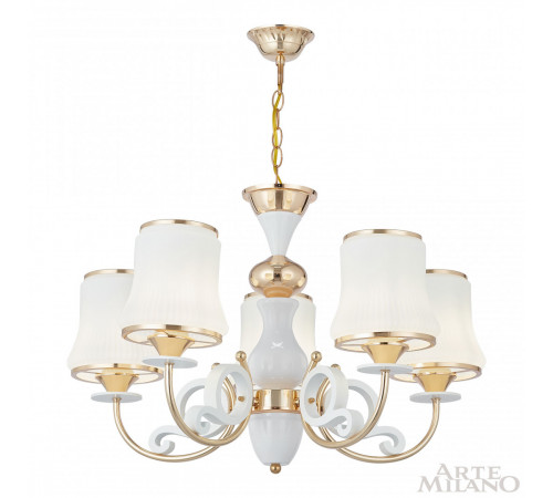 Подвесная люстра Arte Milano Florentia-1097 301097/5 Wh/Gd