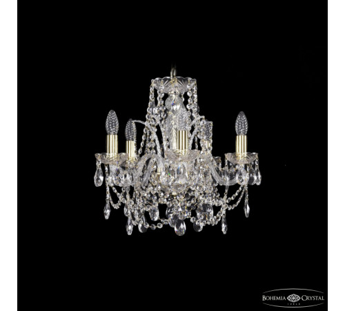 Подвесная люстра Bohemia Ivele Crystal 1411/5/141 G Подвесная люстра Bohemia Ivele Crystal 1411/5/141 G