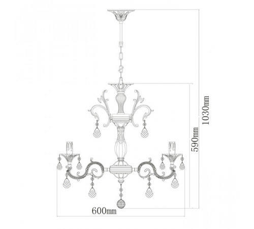 Подвесная люстра MW-Light Свеча 301014706 Подвесная люстра MW-Light Свеча 301014706