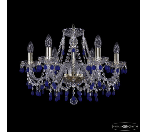 Подвесная люстра Bohemia Ivele Crystal 1410/6/195 G V3001 Подвесная люстра Bohemia Ivele Crystal 1410/6/195 G V3001