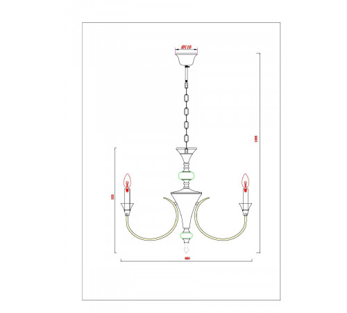 Подвесная люстра Arte Lamp Collinetta A4094LM-6PB