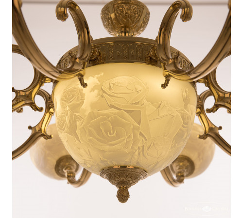 Подвесная люстра Bohemia Ivele Crystal Verona 72213P/8/210 G P1 U Rose